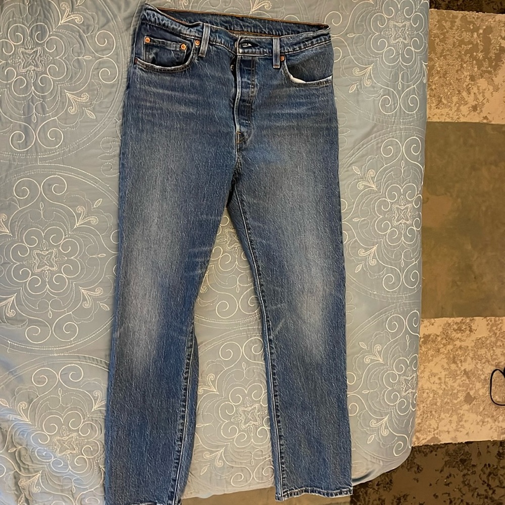 Levi’s Strauss & Co High Rise Button Fly 501 Jeans